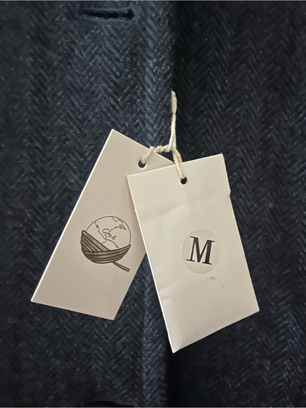 My Fair Lady Long Hooded Wool Trench Coat in Slate Blue - Picture 9 of 10